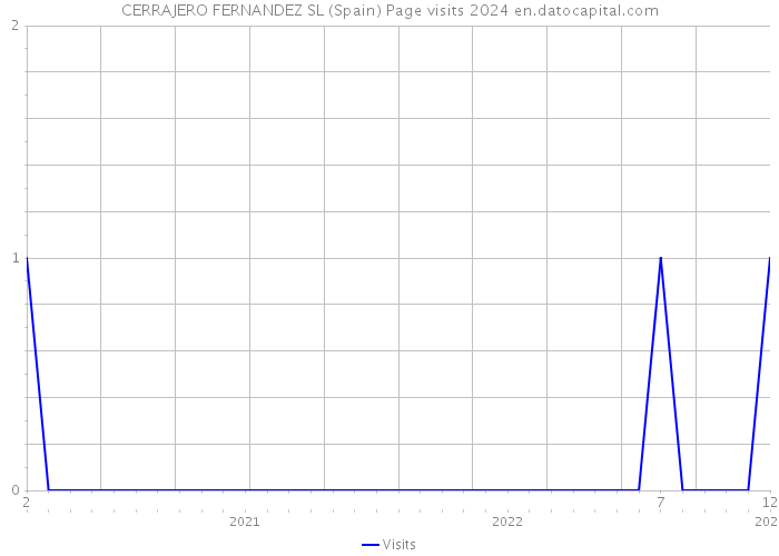 CERRAJERO FERNANDEZ SL (Spain) Page visits 2024 