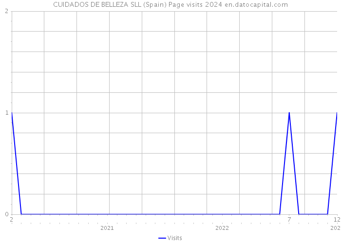 CUIDADOS DE BELLEZA SLL (Spain) Page visits 2024 