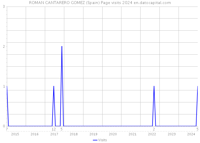 ROMAN CANTARERO GOMEZ (Spain) Page visits 2024 