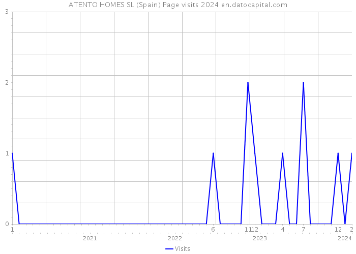 ATENTO HOMES SL (Spain) Page visits 2024 