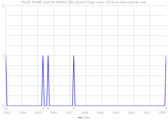 PILAR ROWE GARCIA MARIA DEL (Spain) Page visits 2024 