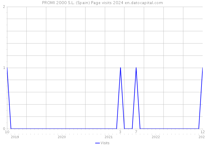 PROMI 2000 S.L. (Spain) Page visits 2024 