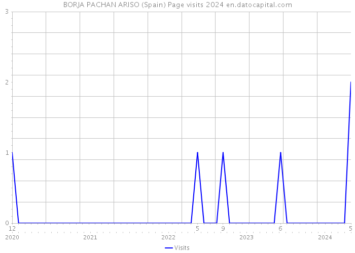 BORJA PACHAN ARISO (Spain) Page visits 2024 