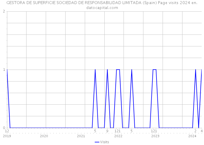 GESTORA DE SUPERFICIE SOCIEDAD DE RESPONSABILIDAD LIMITADA (Spain) Page visits 2024 