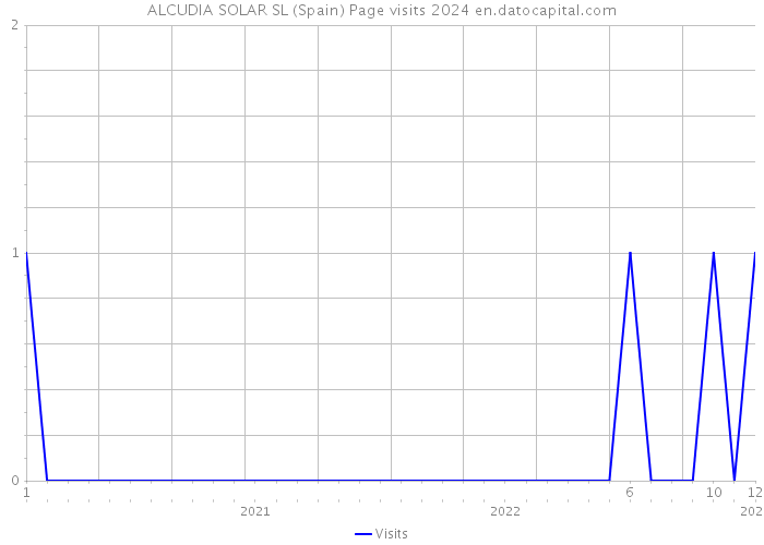 ALCUDIA SOLAR SL (Spain) Page visits 2024 