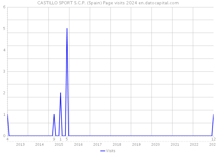 CASTILLO SPORT S.C.P. (Spain) Page visits 2024 