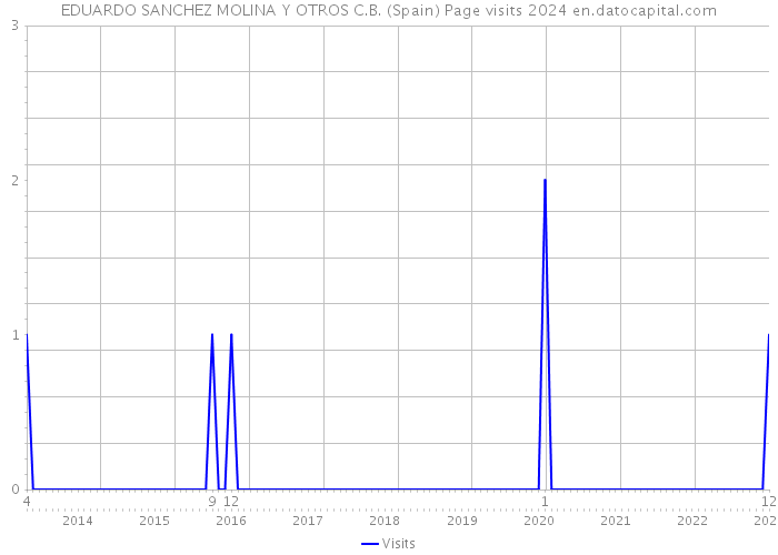 EDUARDO SANCHEZ MOLINA Y OTROS C.B. (Spain) Page visits 2024 
