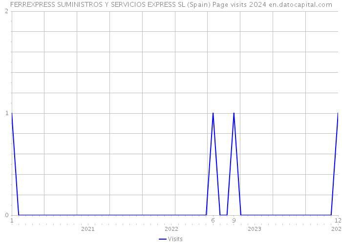 FERREXPRESS SUMINISTROS Y SERVICIOS EXPRESS SL (Spain) Page visits 2024 