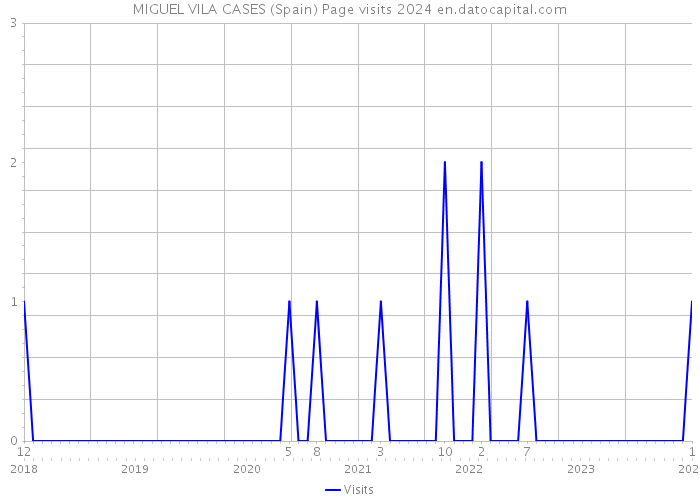 MIGUEL VILA CASES (Spain) Page visits 2024 