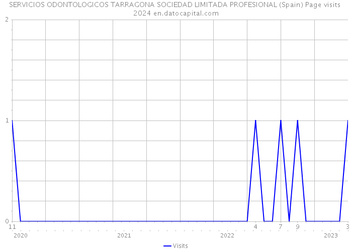 SERVICIOS ODONTOLOGICOS TARRAGONA SOCIEDAD LIMITADA PROFESIONAL (Spain) Page visits 2024 