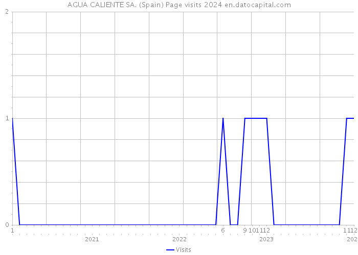 AGUA CALIENTE SA. (Spain) Page visits 2024 