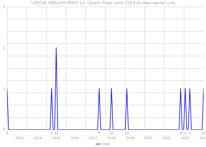 GARCIA ABELLAN HNOS S.L. (Spain) Page visits 2024 