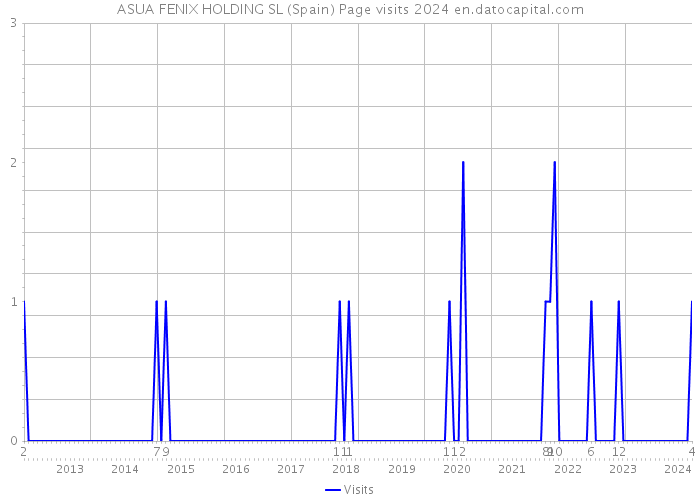 ASUA FENIX HOLDING SL (Spain) Page visits 2024 