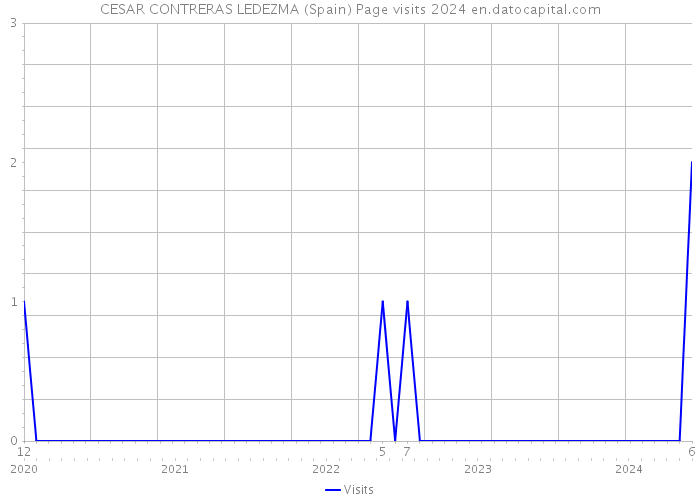 CESAR CONTRERAS LEDEZMA (Spain) Page visits 2024 
