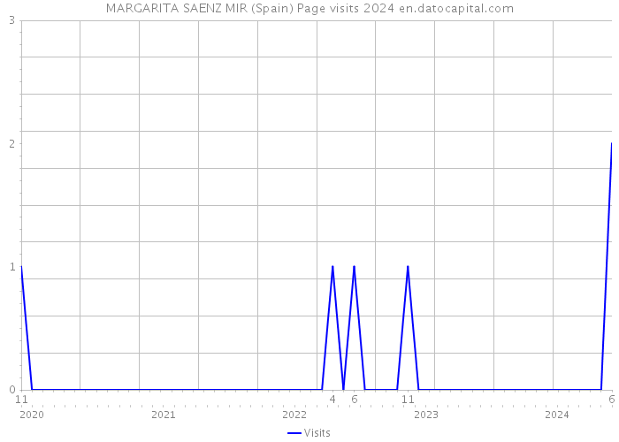 MARGARITA SAENZ MIR (Spain) Page visits 2024 