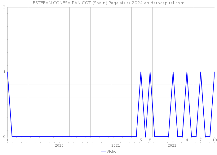 ESTEBAN CONESA PANICOT (Spain) Page visits 2024 