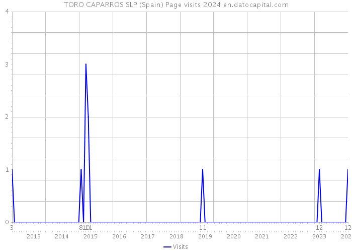 TORO CAPARROS SLP (Spain) Page visits 2024 