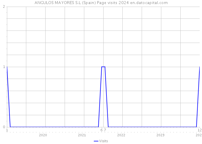 ANGULOS MAYORES S.L (Spain) Page visits 2024 