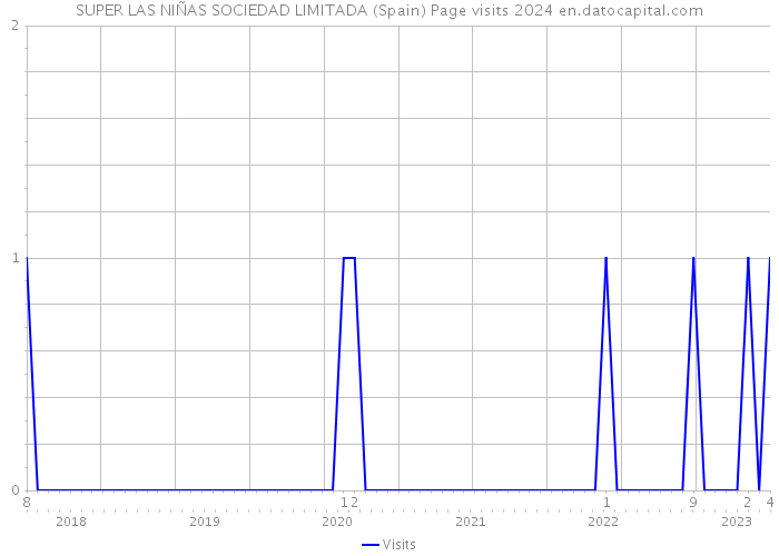 SUPER LAS NIÑAS SOCIEDAD LIMITADA (Spain) Page visits 2024 