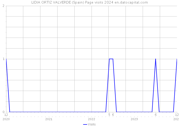 LIDIA ORTIZ VALVERDE (Spain) Page visits 2024 