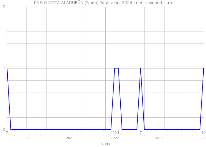 PABLO COTA ALADUEÑA (Spain) Page visits 2024 