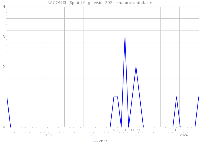 RACON SL (Spain) Page visits 2024 