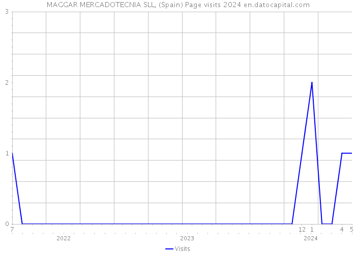 MAGGAR MERCADOTECNIA SLL, (Spain) Page visits 2024 