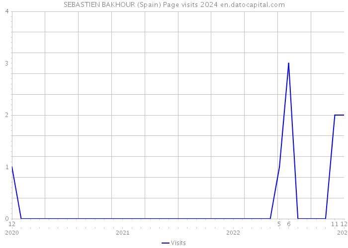SEBASTIEN BAKHOUR (Spain) Page visits 2024 
