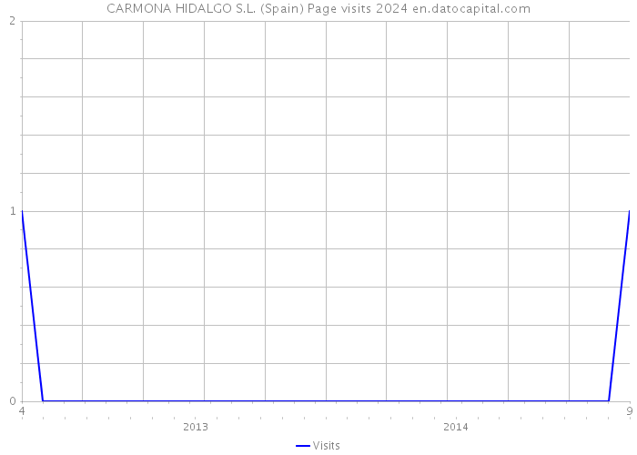 CARMONA HIDALGO S.L. (Spain) Page visits 2024 