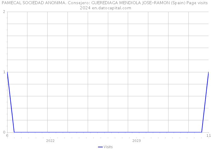 PAMECAL SOCIEDAD ANONIMA. Consejero: GUEREDIAGA MENDIOLA JOSE-RAMON (Spain) Page visits 2024 