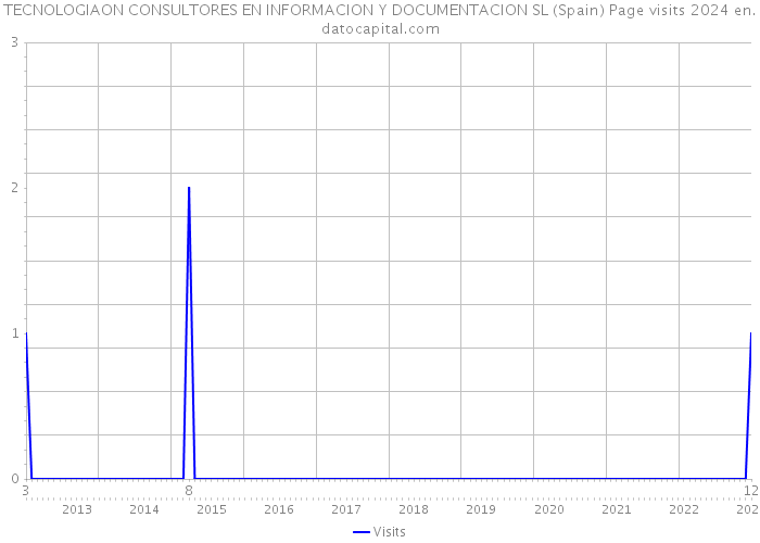 TECNOLOGIAON CONSULTORES EN INFORMACION Y DOCUMENTACION SL (Spain) Page visits 2024 