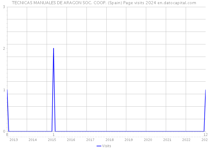 TECNICAS MANUALES DE ARAGON SOC. COOP. (Spain) Page visits 2024 