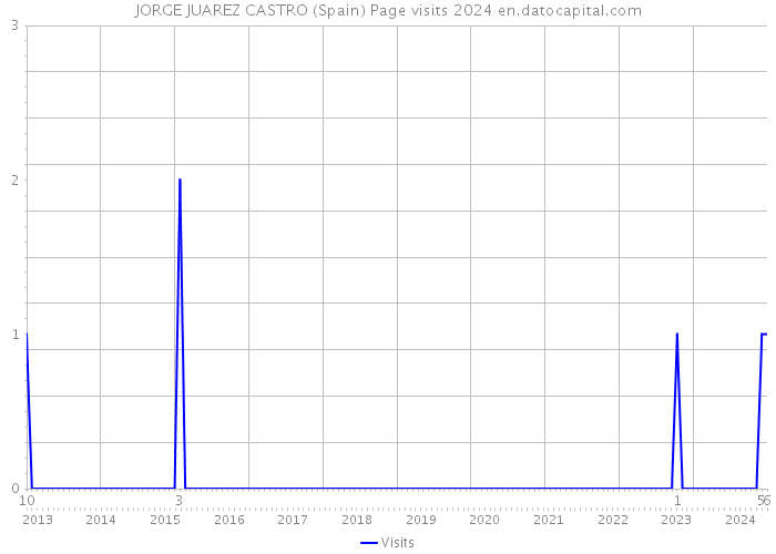 JORGE JUAREZ CASTRO (Spain) Page visits 2024 