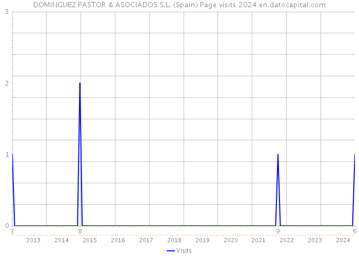 DOMINGUEZ PASTOR & ASOCIADOS S.L. (Spain) Page visits 2024 