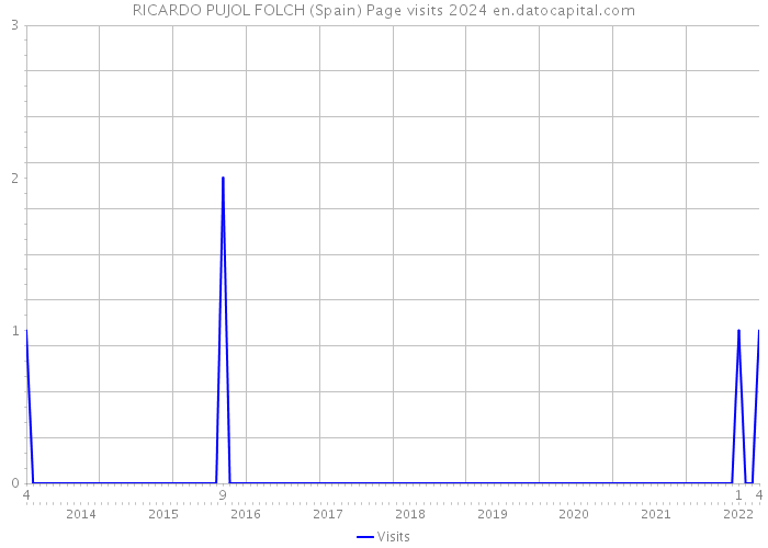 RICARDO PUJOL FOLCH (Spain) Page visits 2024 