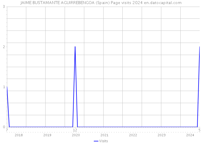 JAIME BUSTAMANTE AGUIRREBENGOA (Spain) Page visits 2024 