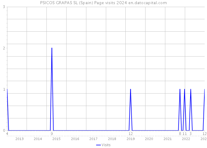 PSICOS GRAPAS SL (Spain) Page visits 2024 