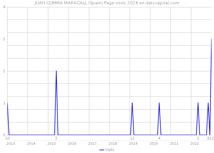 JUAN GUMMA MARAGALL (Spain) Page visits 2024 