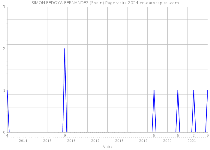 SIMON BEDOYA FERNANDEZ (Spain) Page visits 2024 