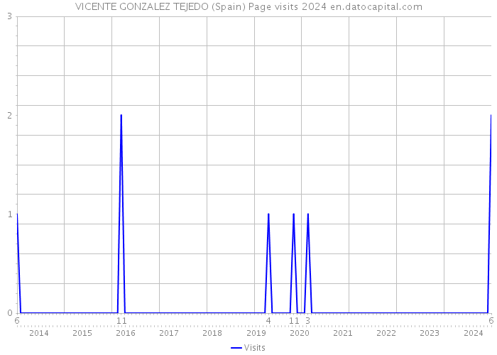 VICENTE GONZALEZ TEJEDO (Spain) Page visits 2024 