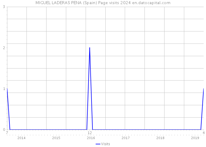 MIGUEL LADERAS PENA (Spain) Page visits 2024 
