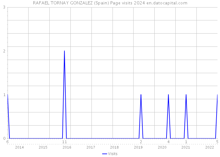 RAFAEL TORNAY GONZALEZ (Spain) Page visits 2024 