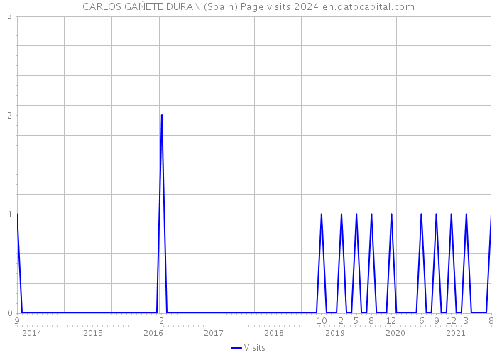 CARLOS GAÑETE DURAN (Spain) Page visits 2024 