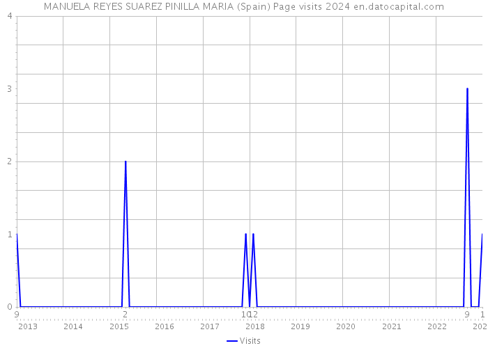 MANUELA REYES SUAREZ PINILLA MARIA (Spain) Page visits 2024 