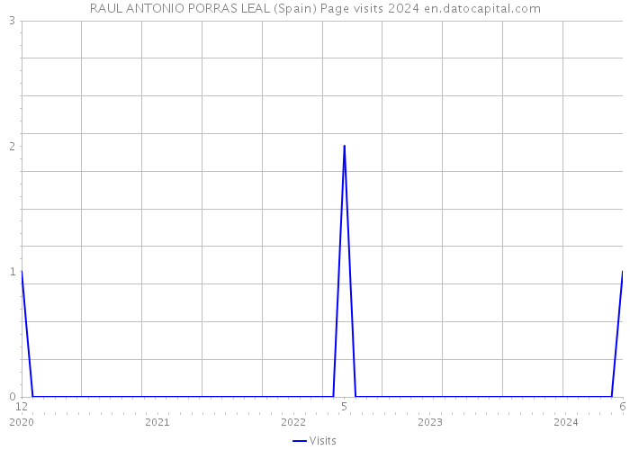 RAUL ANTONIO PORRAS LEAL (Spain) Page visits 2024 