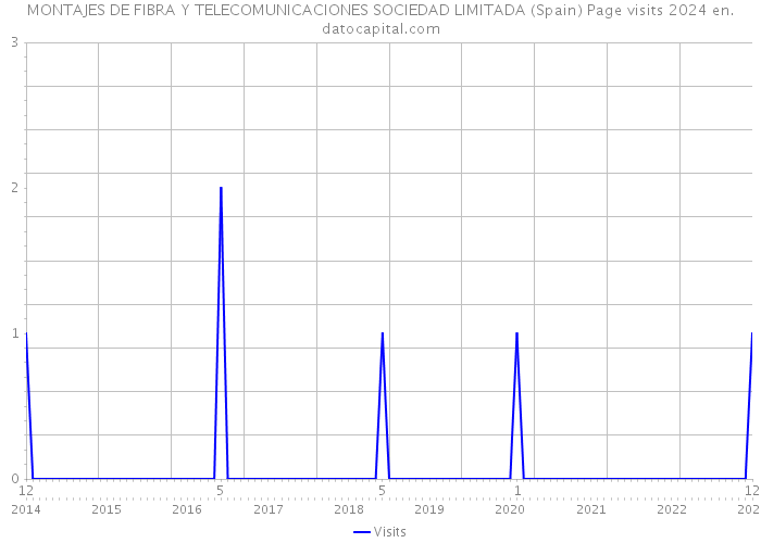 MONTAJES DE FIBRA Y TELECOMUNICACIONES SOCIEDAD LIMITADA (Spain) Page visits 2024 