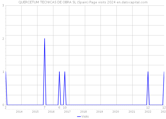 QUERCETUM TECNICAS DE OBRA SL (Spain) Page visits 2024 