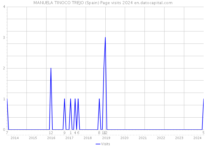 MANUELA TINOCO TREJO (Spain) Page visits 2024 
