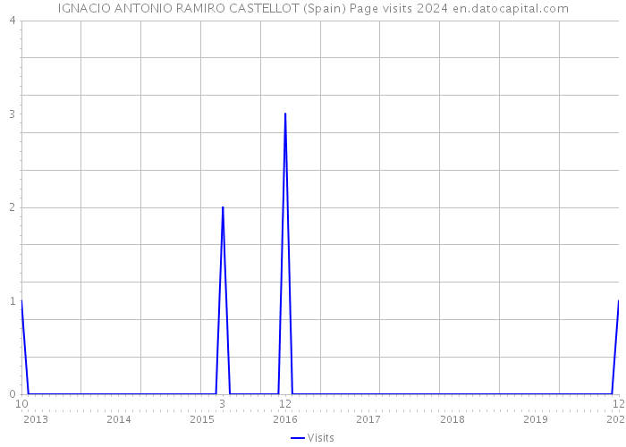 IGNACIO ANTONIO RAMIRO CASTELLOT (Spain) Page visits 2024 