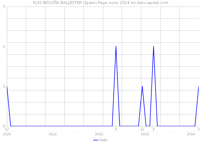 RUIZ BEGOÑA BALLESTER (Spain) Page visits 2024 